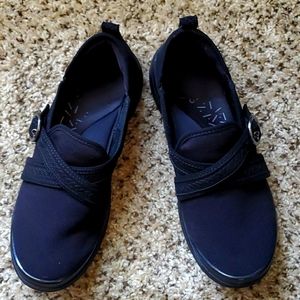 Black slip on shoes